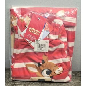 Jammies for Families Rudolph Nightgown‎ w Matching Doll Gown Girls Size 4 NEW